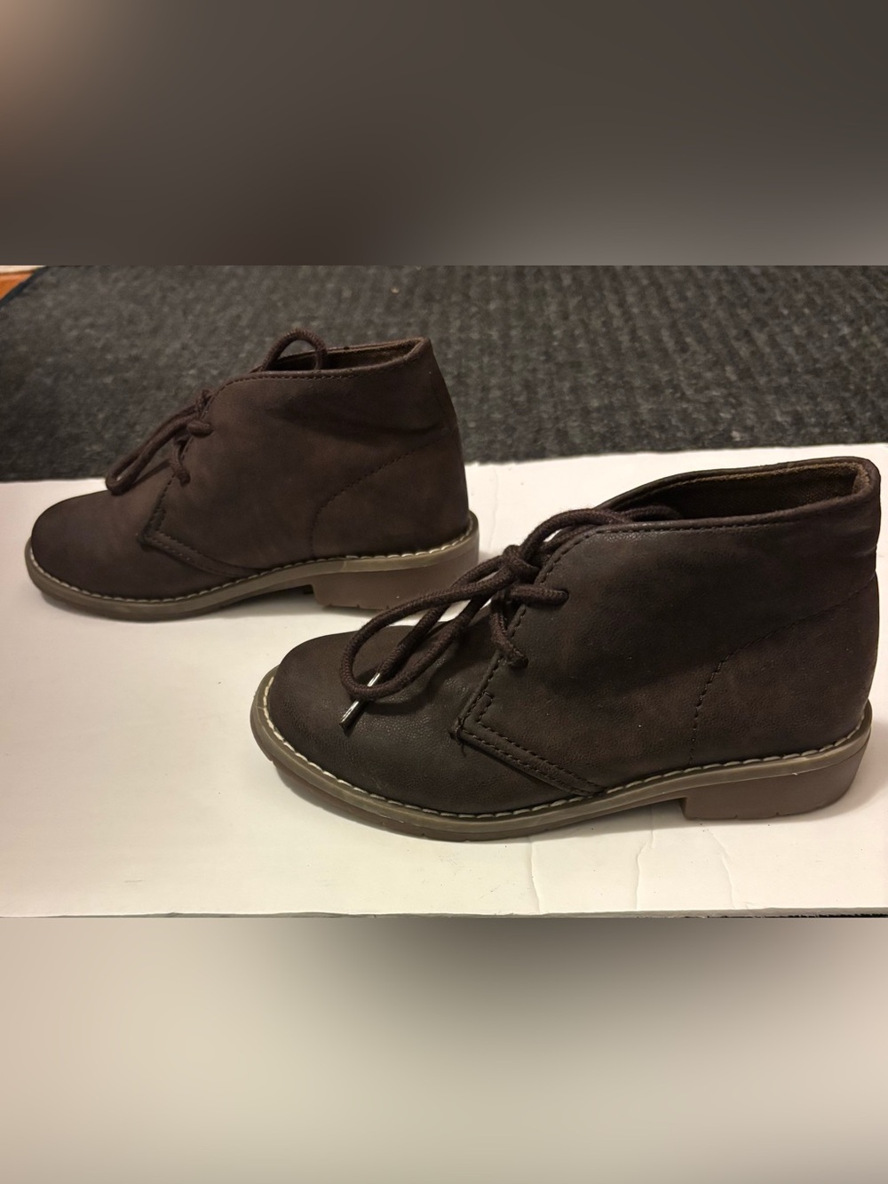 The Children’s Place Kids Brown Lace-Up Ankle Chukka Boots